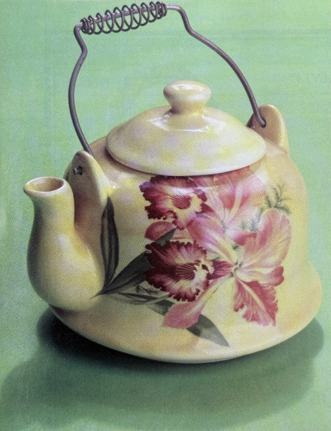 Teapot with floral design by Revenge Ware