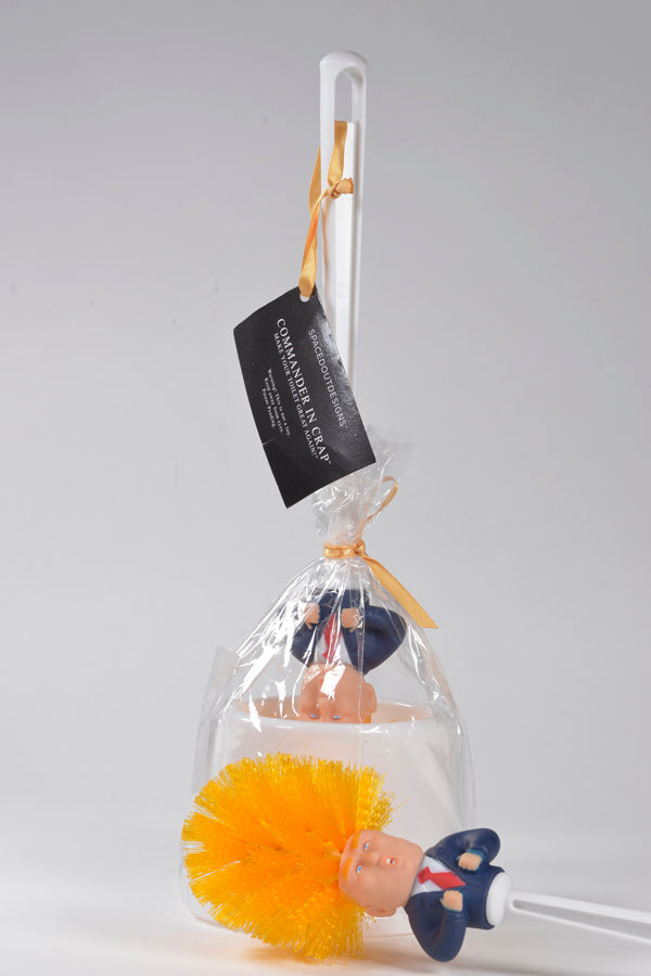 Commander in Crap Donald Trump Toilet Brush in package