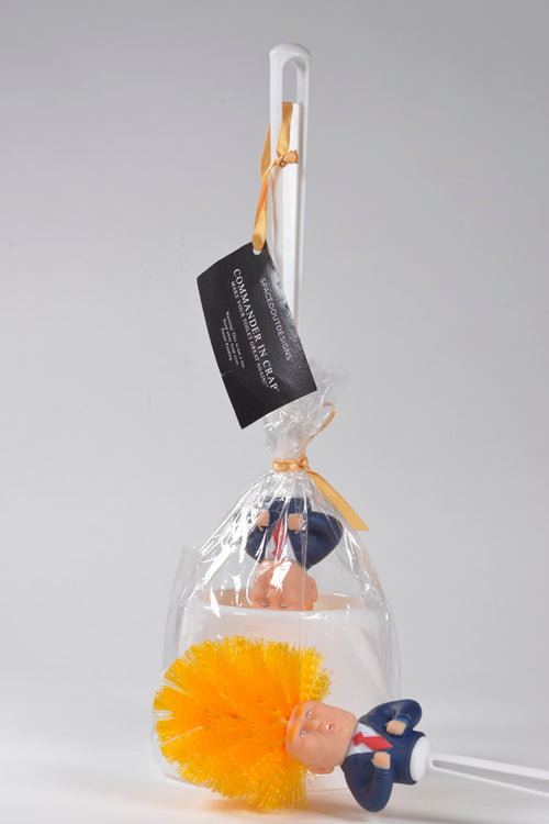 Commander in Crap Donald Trump Toilet Brush in package